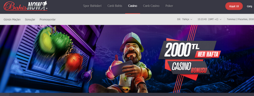 bahisnow casino oyunları