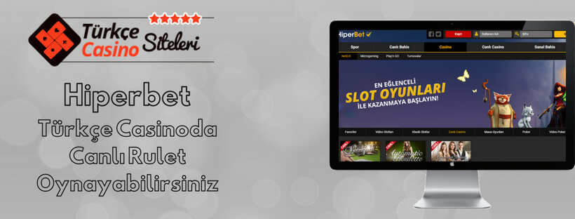 Hiperbet Türkçe Casinoda Canlı Rulet Oynayabilirsiniz